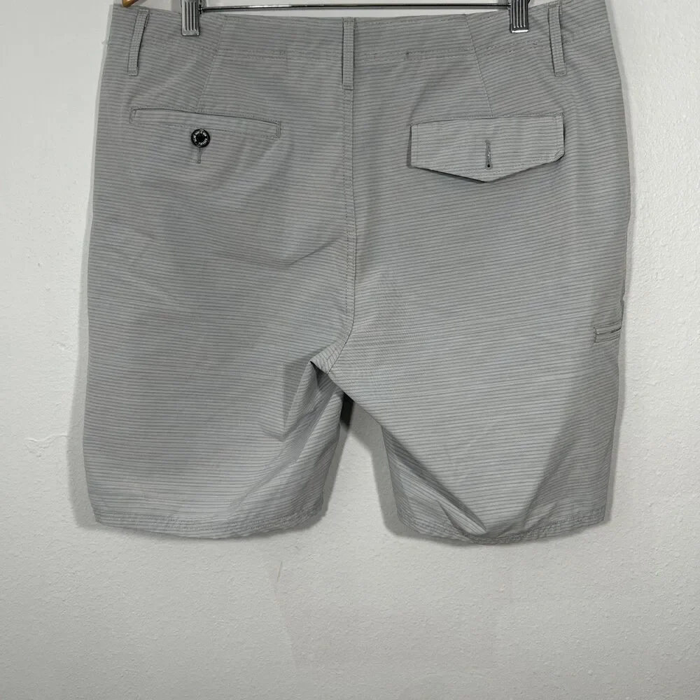 Ezekiel Shorts Mens 38 Gray Striped‎ Versa Hybrid Board Stretch